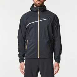 EVADICT Chaqueta Cortavientos Trail Running Impermeable Hombre Bronce - Ropa Trail Running