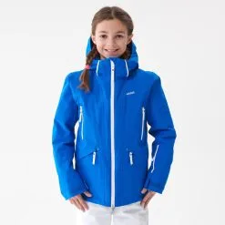 WEDZE Chaqueta de Esquí para Niños - Cálida, Impermeable y Ligera - 900 Azul