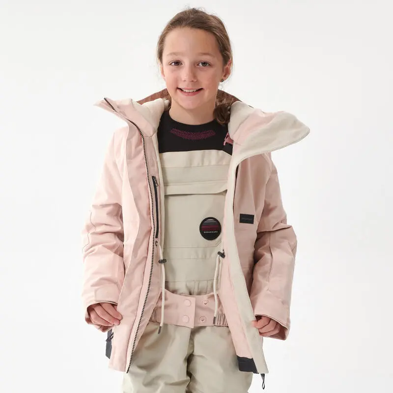 Chaqueta Snowboard y Esquí Dreamscape SNB JKT 500 Impermeable para Niños - Rosa 2 Chaqueta Snowboard y Esquí Dreamscape SNB JKT 500 Impermeable para Niños - Rosa - Imagen 2