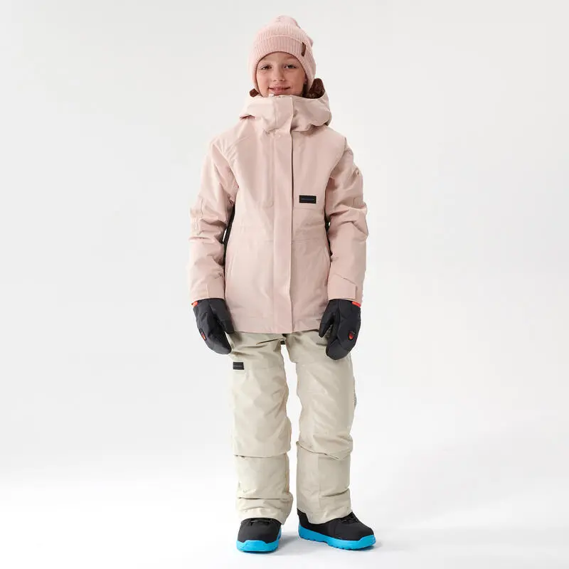 Chaqueta Snowboard y Esquí Dreamscape SNB JKT 500 Impermeable para Niños - Rosa 5 Chaqueta Snowboard y Esquí Dreamscape SNB JKT 500 Impermeable para Niños - Rosa - Imagen 5