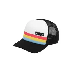 Gorra Hydrazero Trucker Curvada 226ERS - Blanco y Negro - Ideal para Triatlón