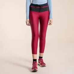 EVADICT Leggings 7/8 Trail Running Mujer Frambuesa - Ropa para Trail Running