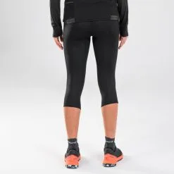 EVADICT Mallas Trail Running Piratas Mujer Emboss Negro - Ropa Deportiva para Trail Running -Quechuagatta comercio leggings mallas trail running piratas mujer emboss negro 3