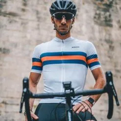 Maillot De Ciclismo Manga Corta Verano Hombre Atelcic KIBO E9 Blanco - Colecciones Triatlón -Quechuagatta comercio maillot de ciclismo manga corta verano hombre atelcic kibo e9 blanco 2