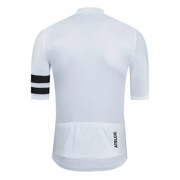 Maillot De Ciclismo Manga Corta Verano Hombre Atelcic NARIUS A22 Blanco - Colección Triatlón 2 Maillot De Ciclismo Manga Corta Verano Hombre Atelcic NARIUS A22 Blanco - Colección Triatlón - Imagen 2