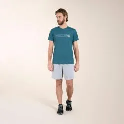 EVADICT Pantalón Corto Trail Running Hombre Gris Holgado - Ropa Deportiva para Trail Running -Quechuagatta comercio pantalon corto trail running hombre gris holgado 2