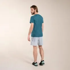 EVADICT Pantalón Corto Trail Running Hombre Gris Holgado - Ropa Deportiva para Trail Running -Quechuagatta comercio pantalon corto trail running hombre gris holgado 3