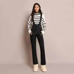 Pantalón Esquí Slim con Tirantes Ajustables para Mujer - SCALPERS ADN W SKI SLIM PANT - Negro