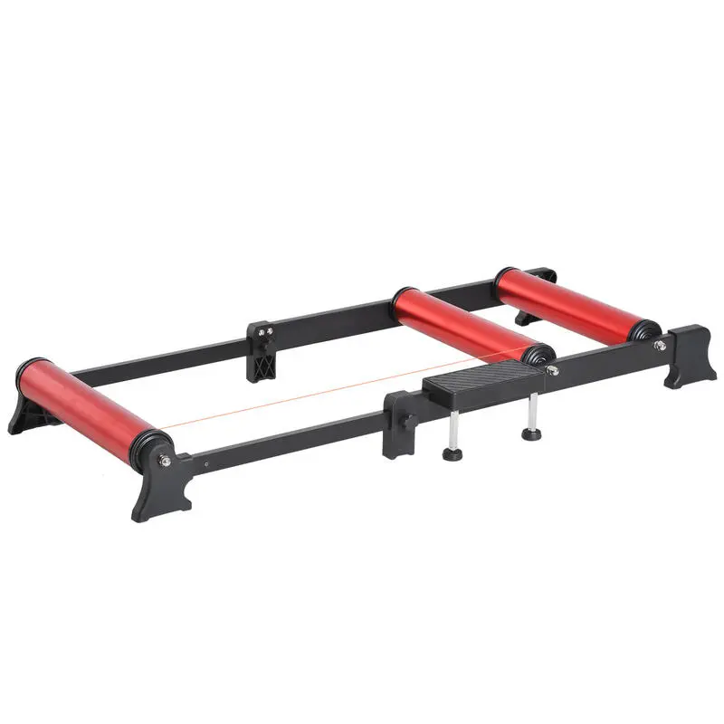 Rodillo De Ciclismo HOMCOM Negro Y Rojo 145x54x14,5 Cm - Entrenamiento Eficiente 1 Rodillo De Ciclismo HOMCOM Negro Y Rojo 145x54x14,5 Cm - Entrenamiento Eficiente