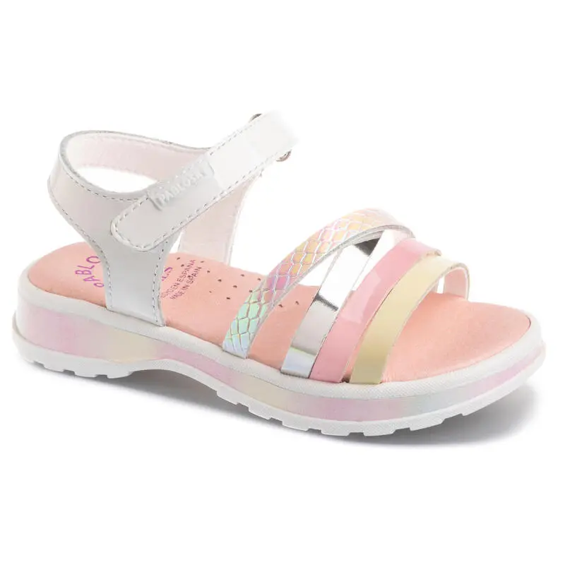 Sandalias De Marcha Deportiva De Piel De Niña PABLOSKY - Blancas - Cómodas y Duraderas 1 Sandalias De Marcha Deportiva De Piel De Niña PABLOSKY - Blancas - Cómodas y Duraderas