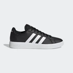 Zapatilla Adidas Grand Court Base 2.0 Hombre Negro - Calzado Deportivo para Caminar