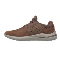 Zapatillas Caminar Hombre SKECHERS Delson 3.0-Dezra Marrón - Horma Ancha -Quechuagatta comercio zapatillas caminar hombre skechers delson 30 dezra marron 4