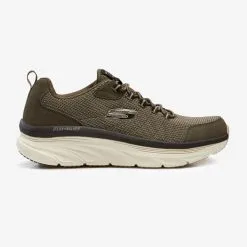Zapatillas Caminar Hombre Skechers DLux Walker Caqui - Calzado Deportivo Cómodo y Estiloso