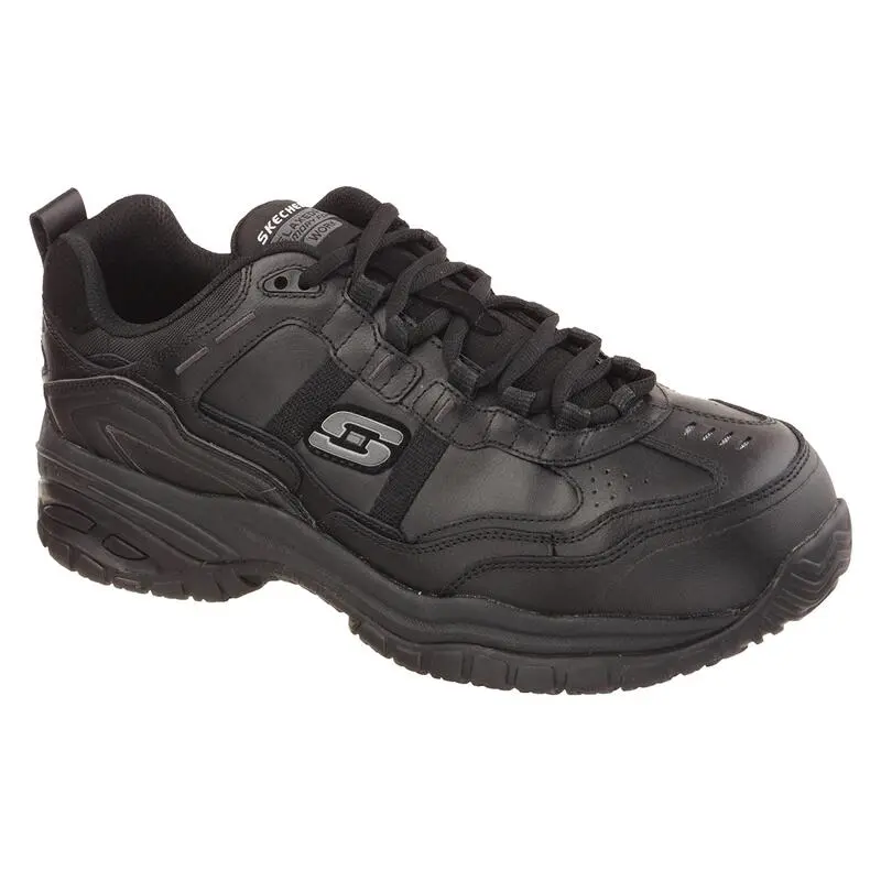 Zapatillas Skechers Work Soft Stride para Hombre - Negro - Caminar Cómodo y Estilo Moderno 2 Zapatillas Skechers Work Soft Stride para Hombre - Negro - Caminar Cómodo y Estilo Moderno - Imagen 2