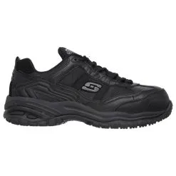Zapatillas Skechers Work Soft Stride para Hombre - Negro - Caminar Cómodo y Estilo Moderno