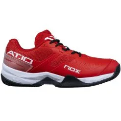 Zapatillas De Pádel Nox AT10 Rojo/Negro - Calzado Deportivo para Pádel