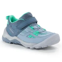 Zapatillas De Montaña Y Trekking Niños 24 A 34 Quechua Crossrock Velcro - Calzado Outdoor Infantil -Quechuagatta comercio zapatillas de senderismo nios con tira autoadherente crossrock azul 24 a 34